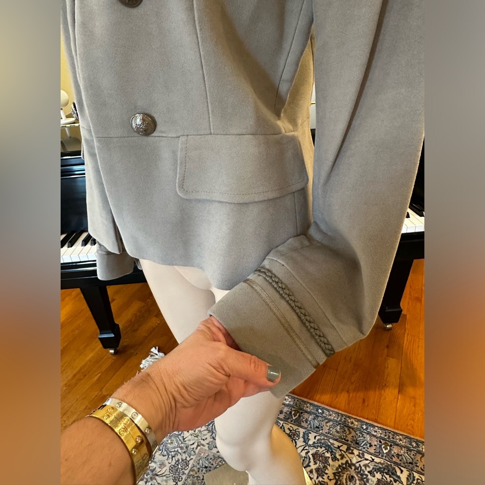 RARE Luxury Minimalist Zara Military Style Faux Double Breasted Jacket - Picture 11 of 14